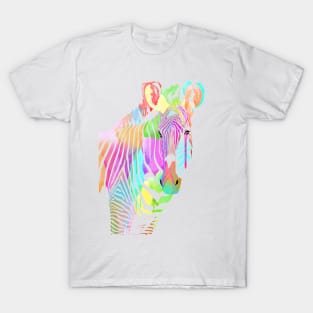 Multicoloured zebra T-Shirt